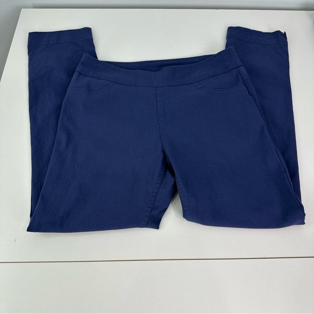 Soft Surroundings Blue Pull On Stretch Pants Ankle Style 3AC10 Size Petite XS - Picture 8 of 12